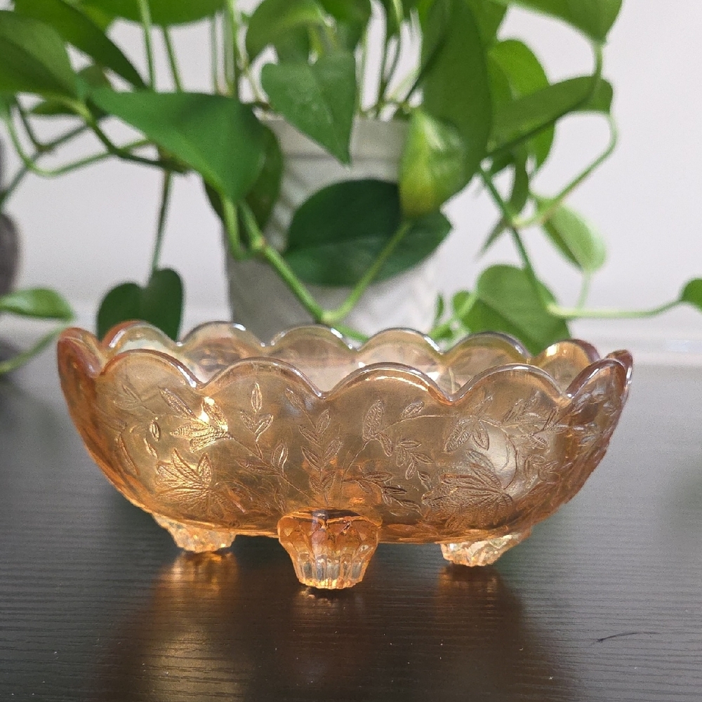 Elegant Floral Glass Bowl
